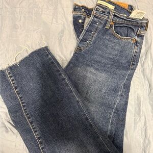 Levi's Dark Blue Straight Leg Women's Jeans